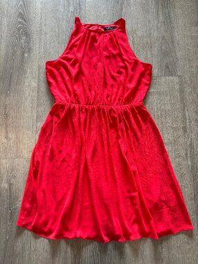 Ralph Lauren Red Chiffon dress